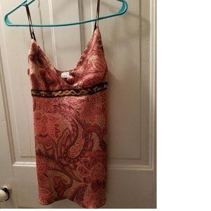 NEW Studio Y Paisley Top  Fancy w/Adjust Spaghetti Straps Size: Large Women's